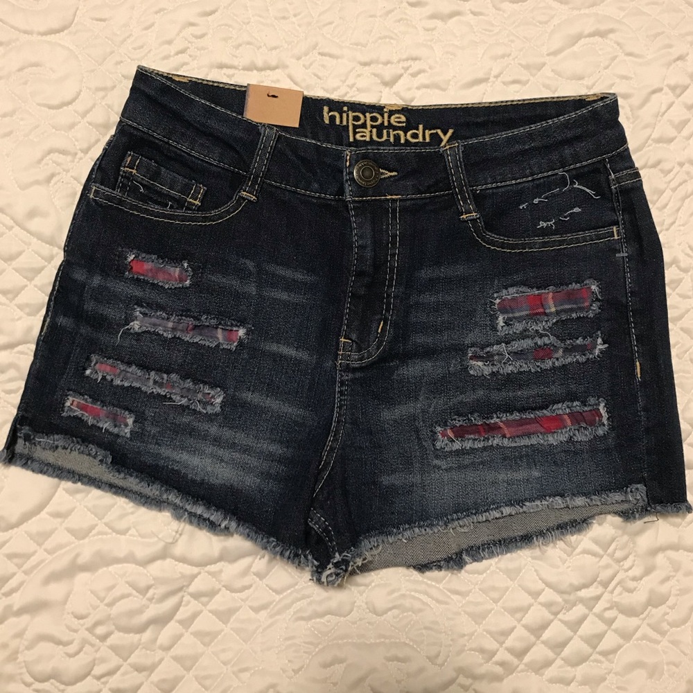 Hippie Laundry high rise jean shorts